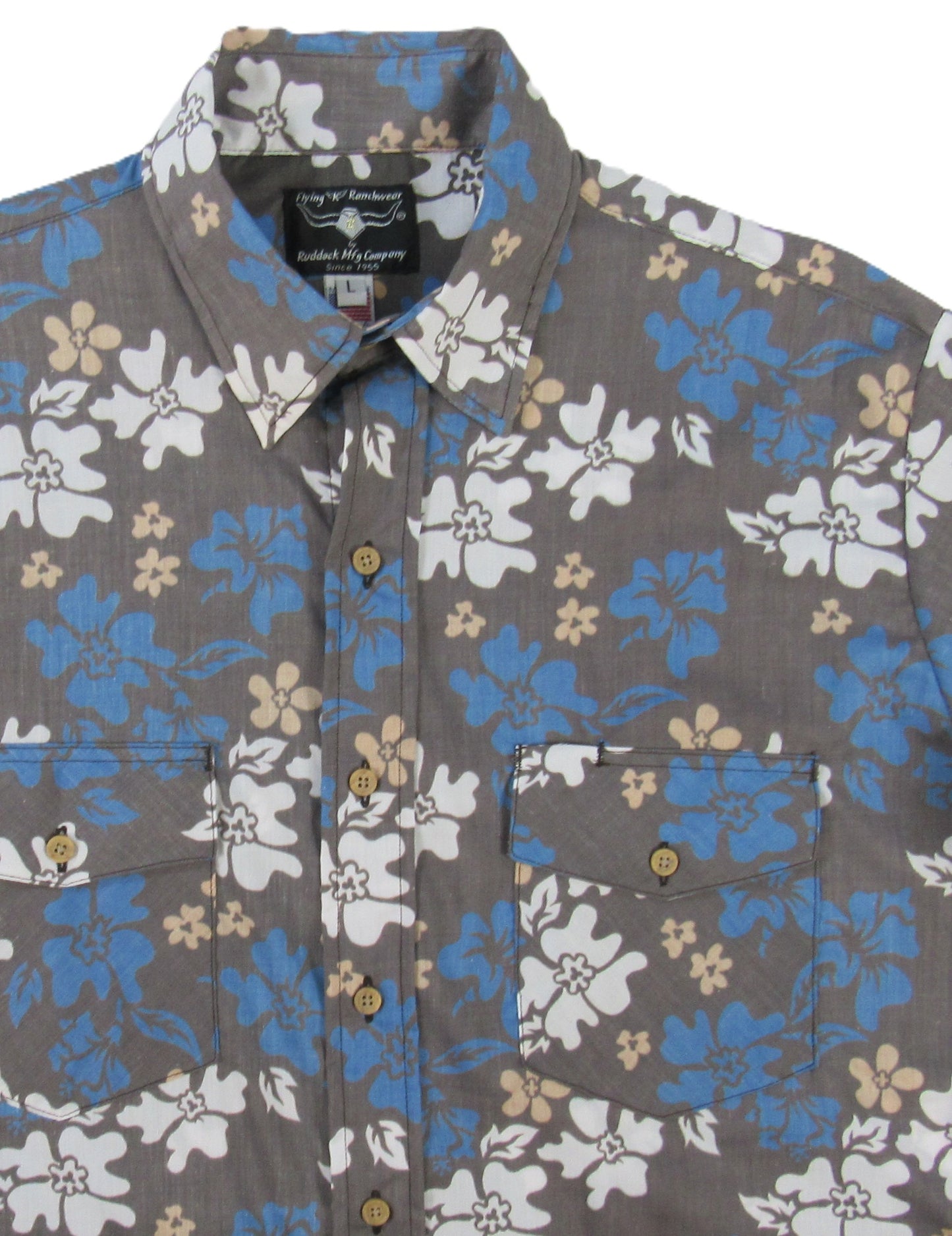 Flying R Ranchwear - Cantina Collection - Mocha Floral - Short Sleeve