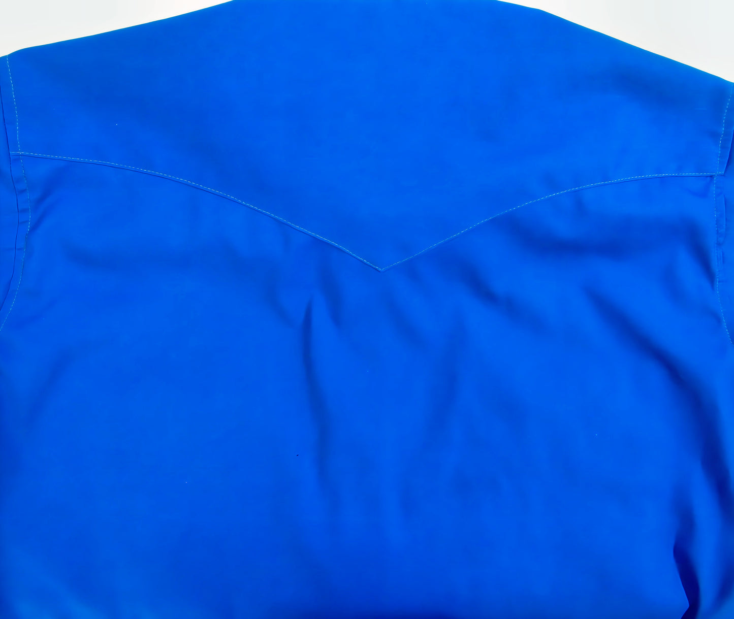 Cobalt Blue poplin solid shirt by Flying R Ranchwear Made in USA