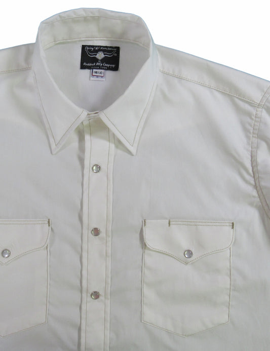 Ecru solid shirt by Flying R Ranchwear Made in USA