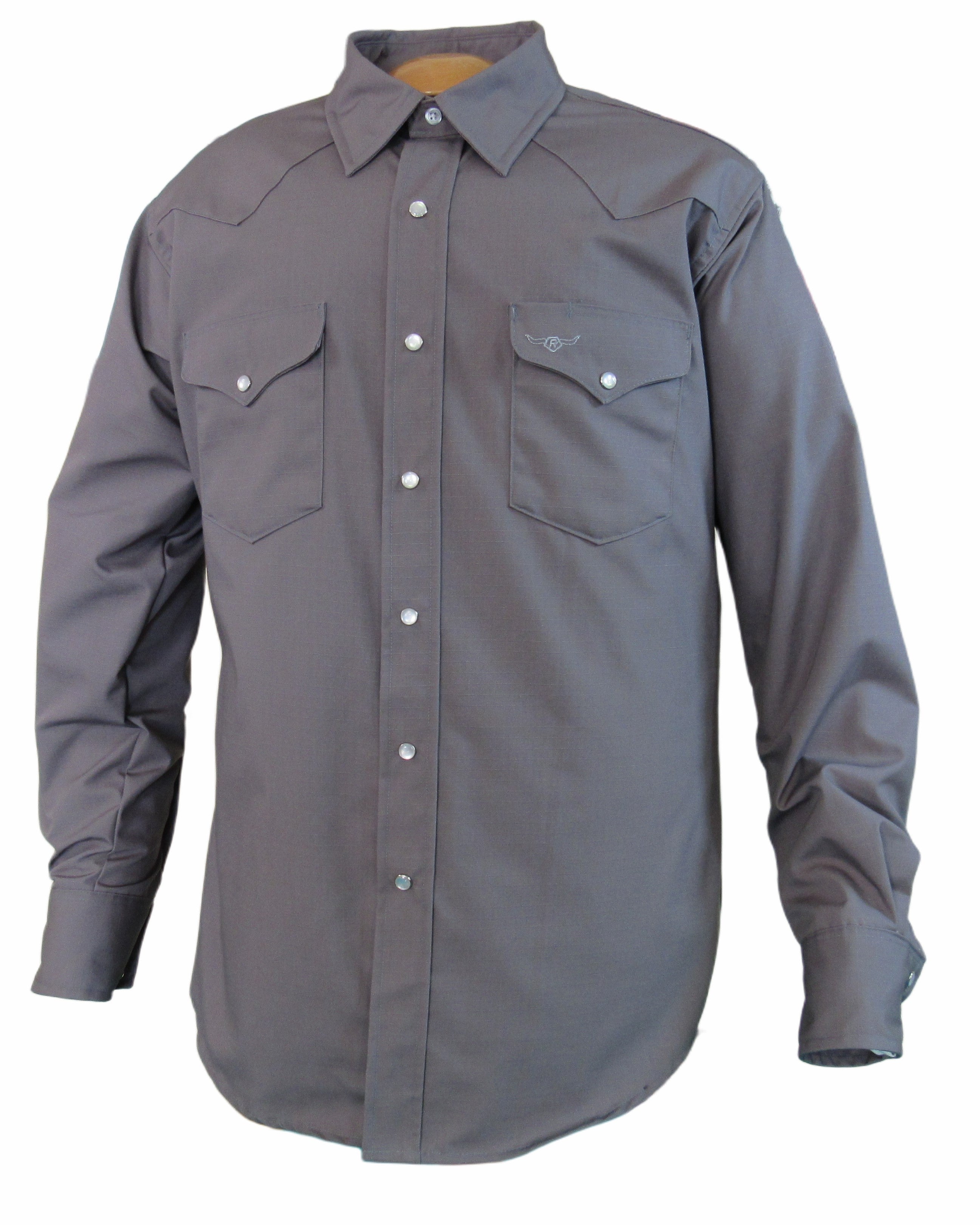 Clearance - Flying R Ranchwear - Amarillo Ripstop - Gray - Long Sleeve ...