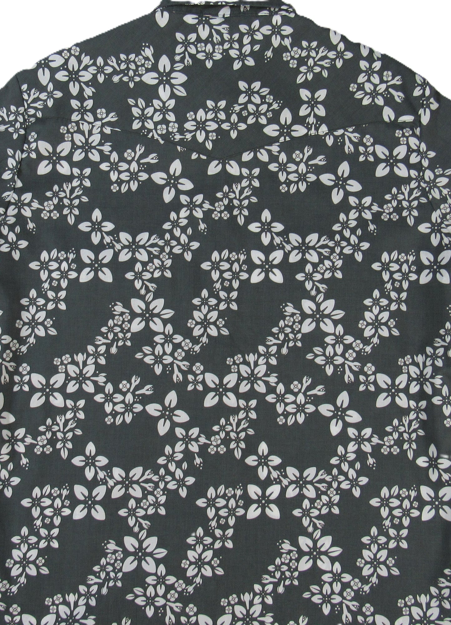 Flying R Ranchwear - Cantina Collection - Gray Floral - Short Sleeve