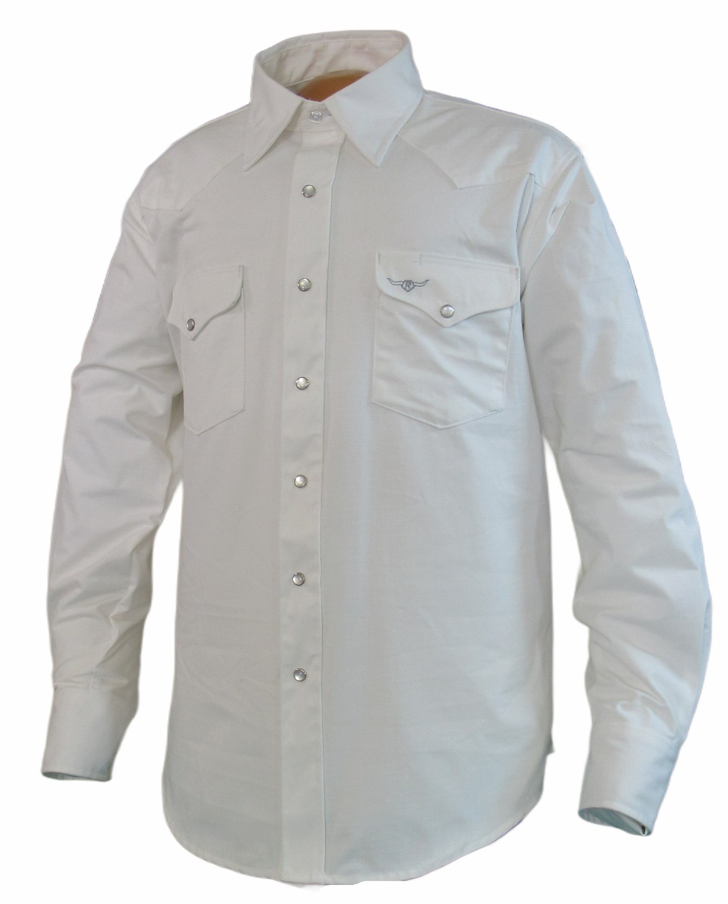 Flying R Ranchwear - Amarillo Ripstop - Ivory - Long Sleeve - Snaps