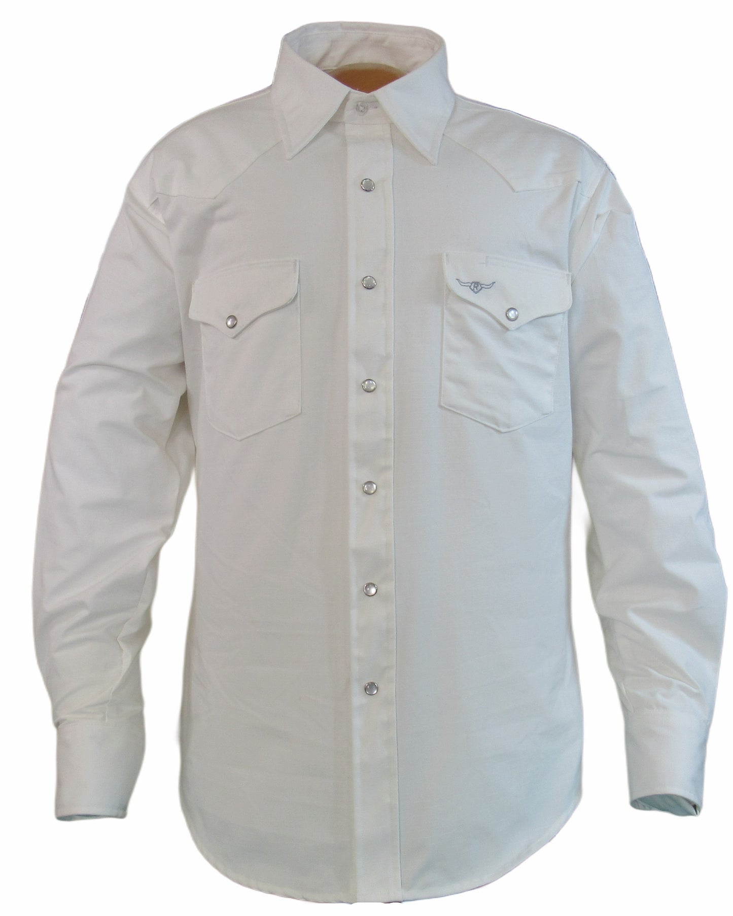 Flying R Ranchwear - Amarillo Ripstop - Ivory - Long Sleeve - Snaps