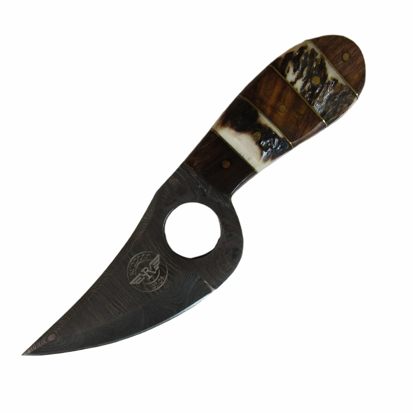 Ruddock Bros - Mule Skinner Balboa Knife - Fixed Blade - Damascus Steel