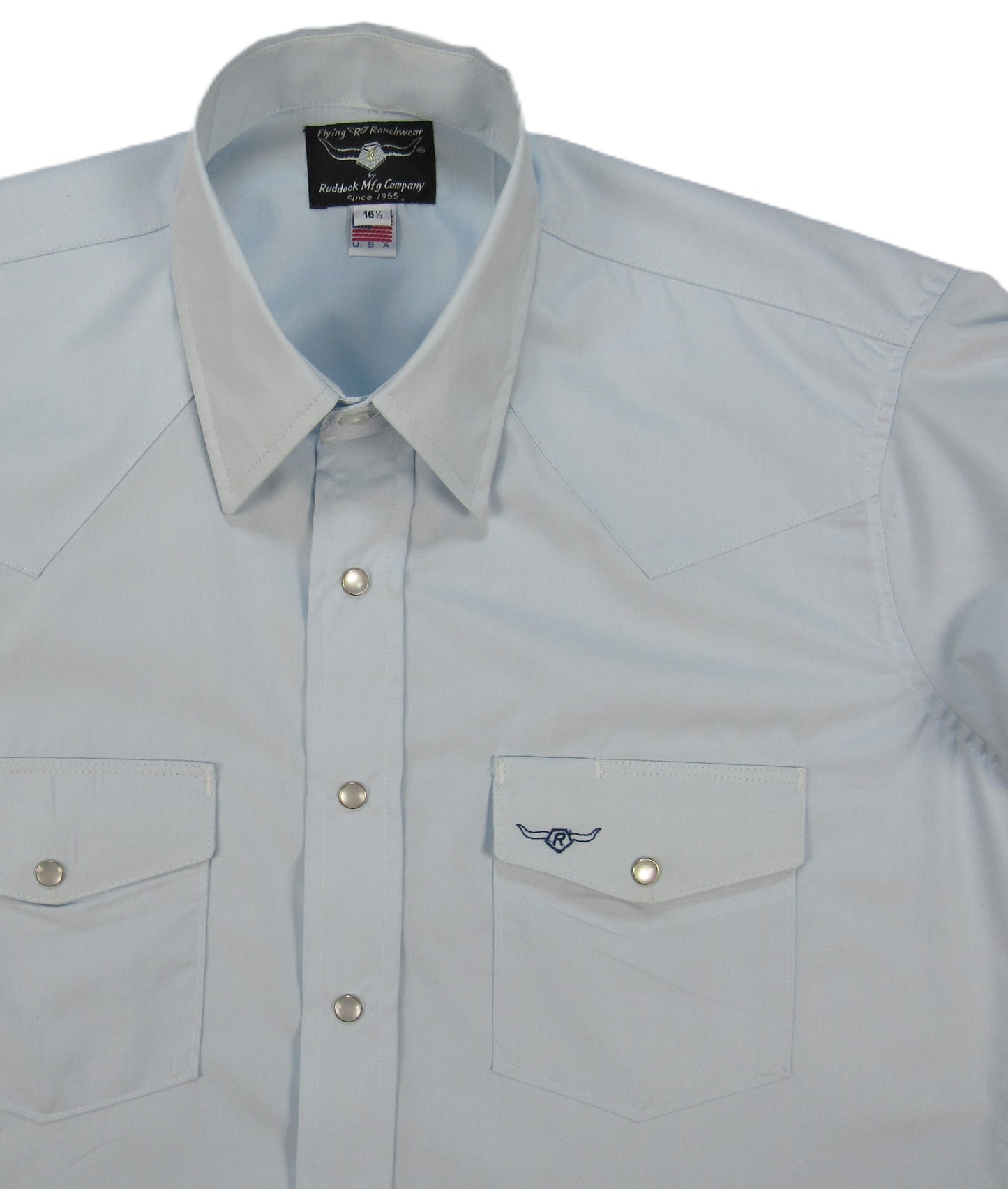 Flying R Ranchwear - Brisa Solids - Pale Blue - Short Sleeve