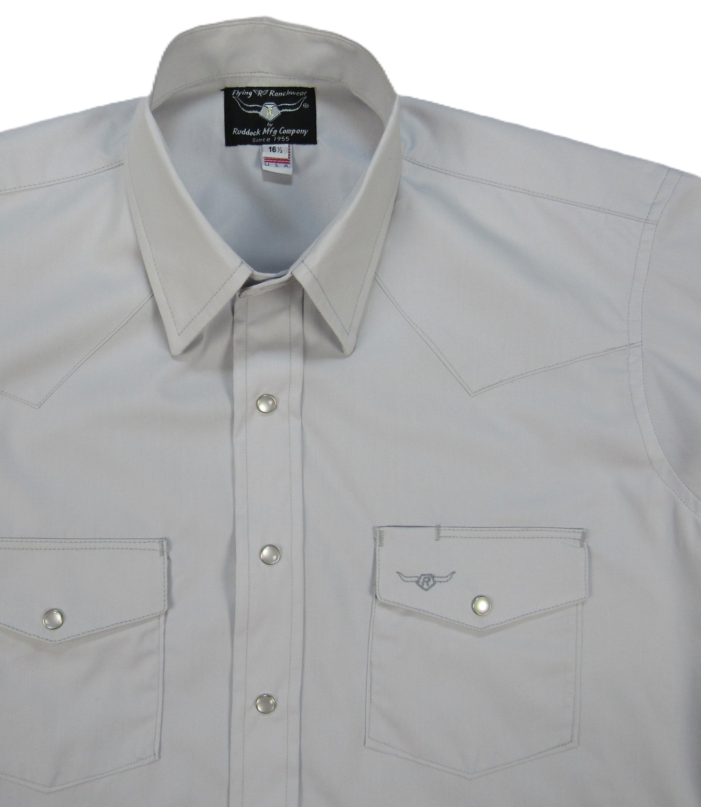 Flying R Ranchwear - Brisa Solids - Pale Gray - Short Sleeve