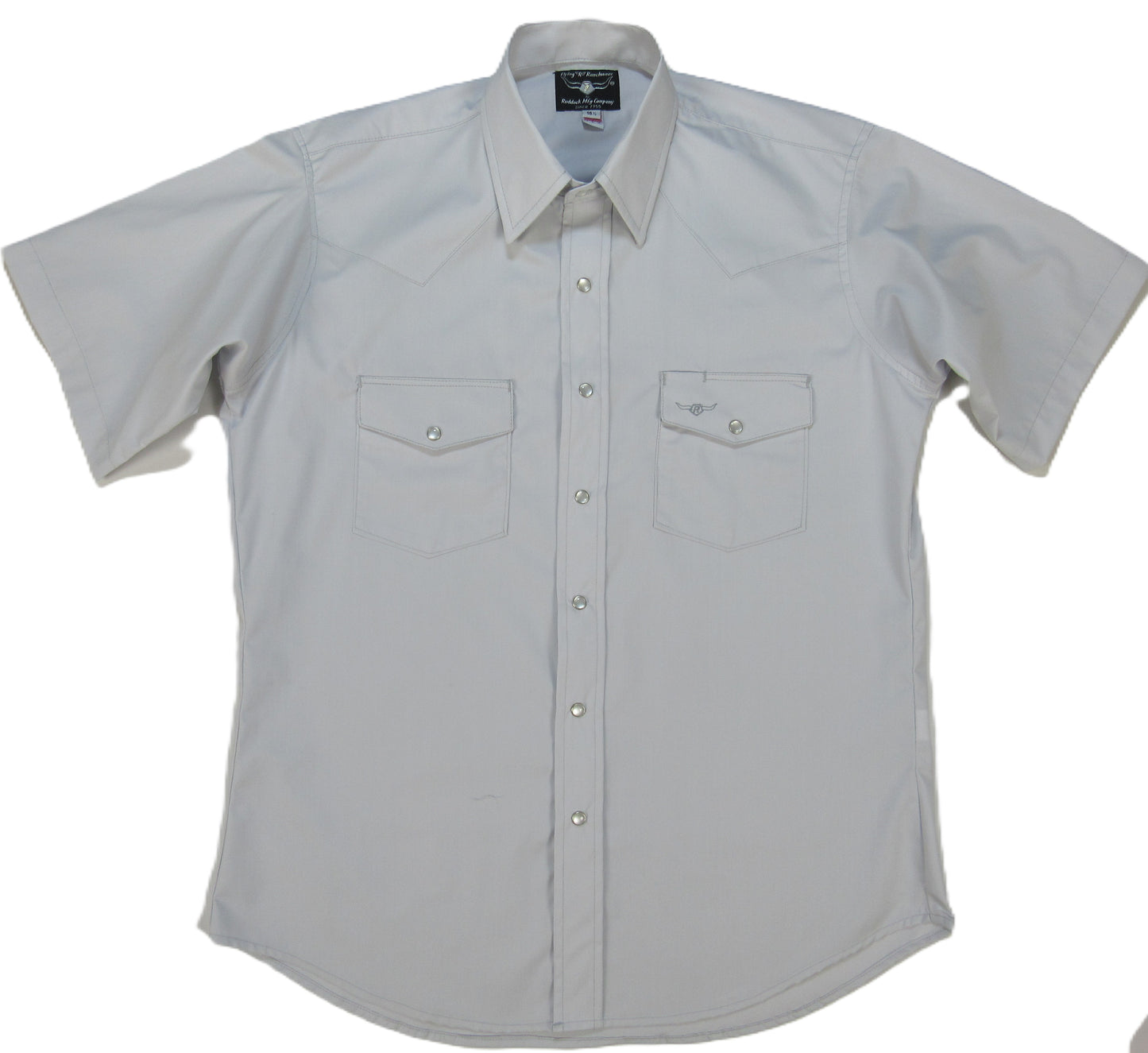 Flying R Ranchwear - Brisa Solids - Pale Gray - Short Sleeve