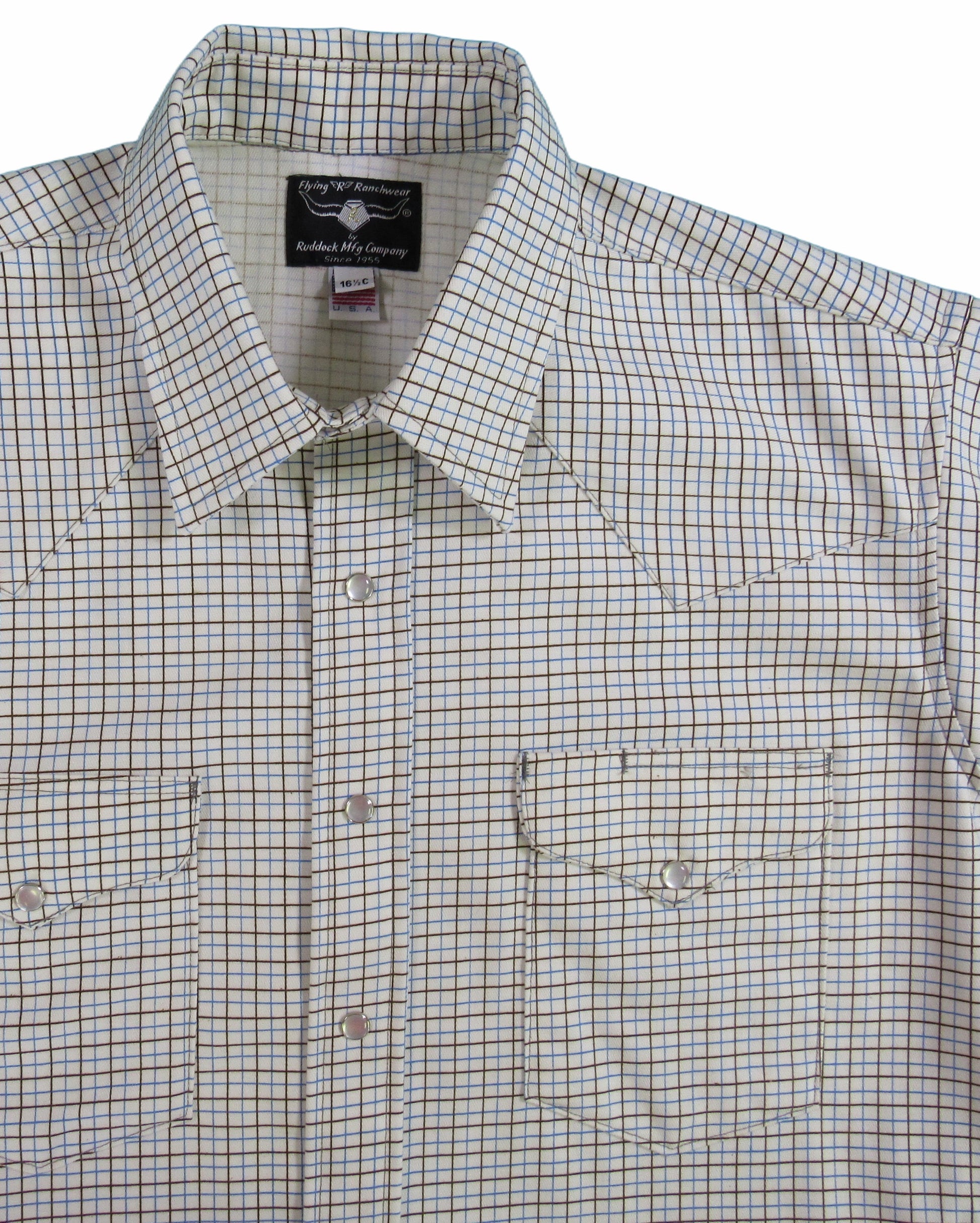 Plaid shirt by Flying R Ranchwear Made in USA