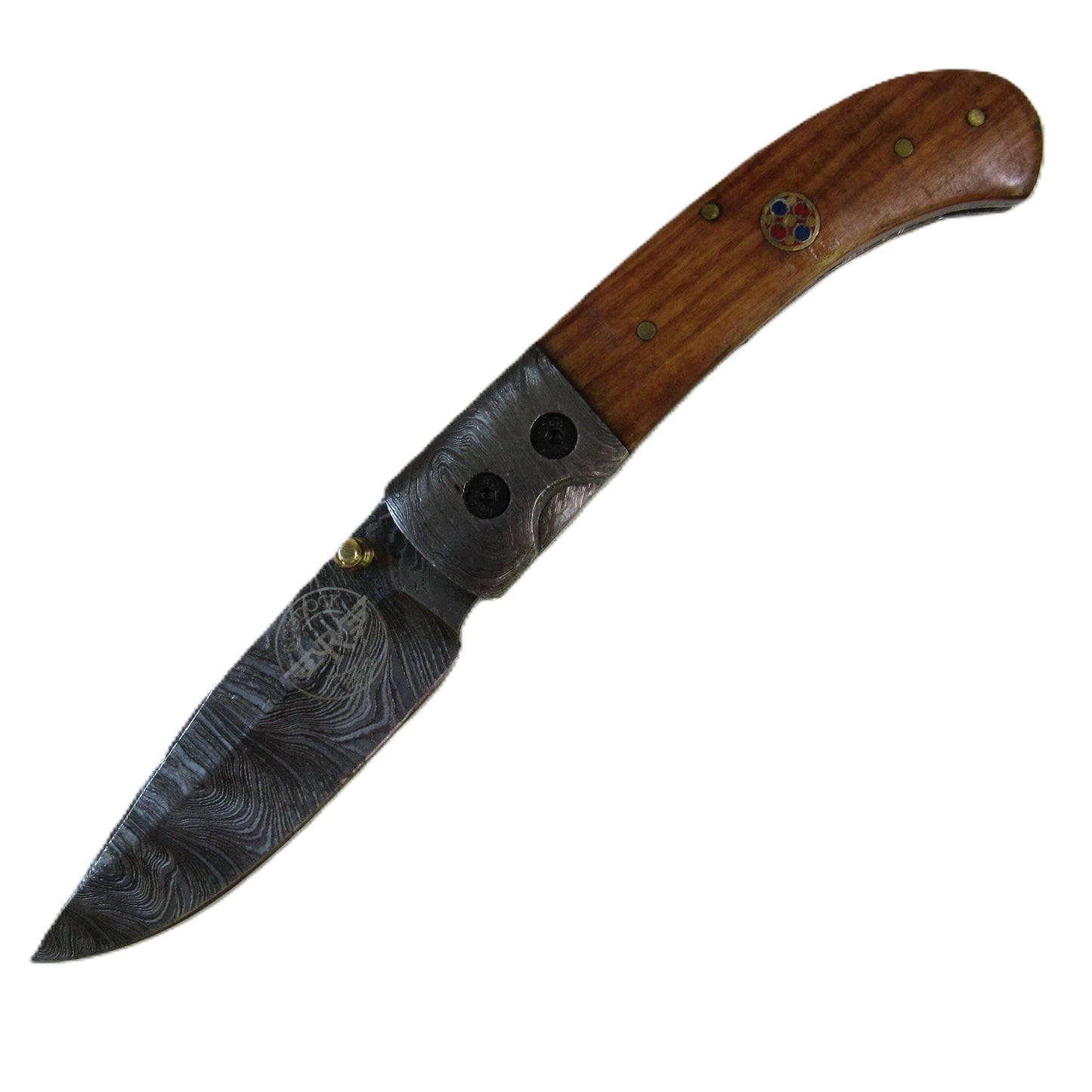 Ruddock Bros - The Slugger Folding Knife - Damascus Steel