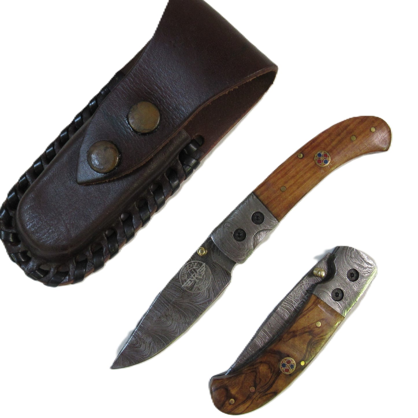 Ruddock Bros - The Slugger Folding Knife - Damascus Steel