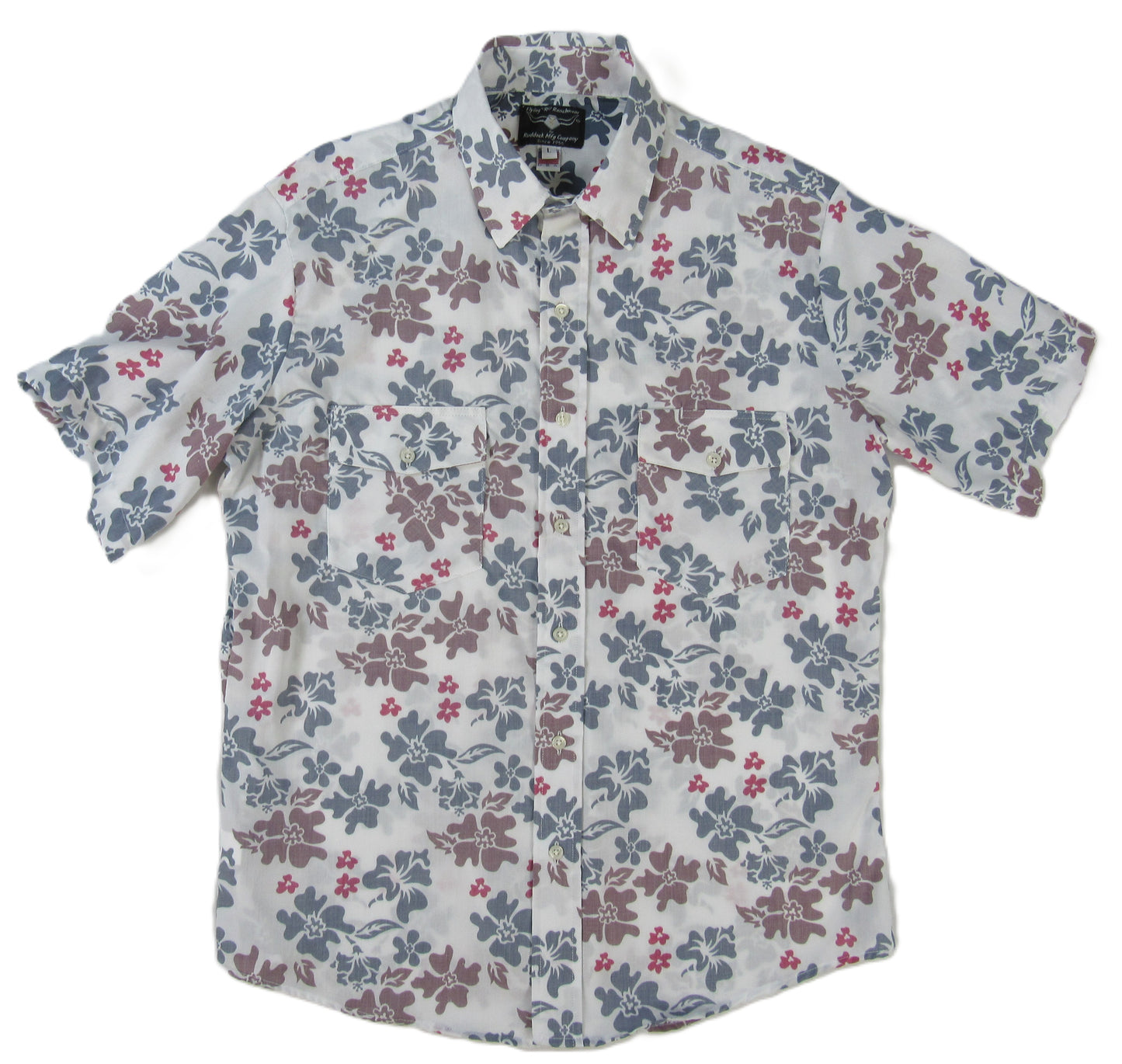 Flying R Ranchwear - Cantina Collection - Red and White Floral - Short Sleeve
